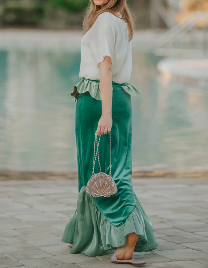 Damen-Maxirock im Mermaid-Tail-Stil